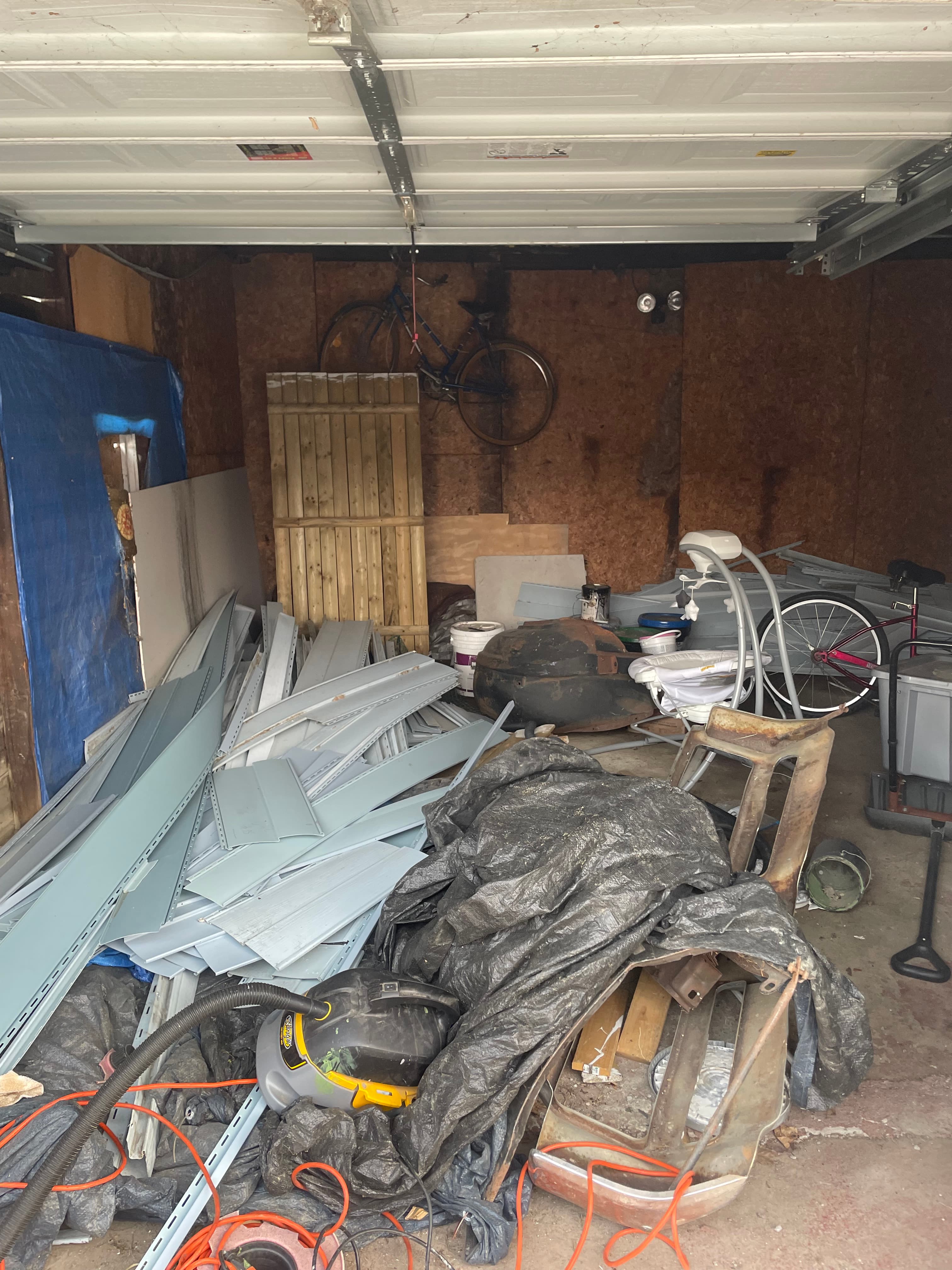 Garage Cleanout — before